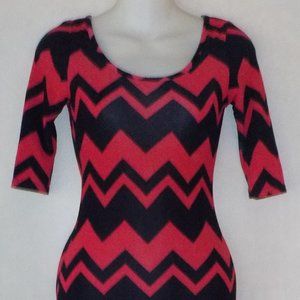 HAD TOO LONG GOTTA GO Charlotte Russe dress sz S 3 5 red black